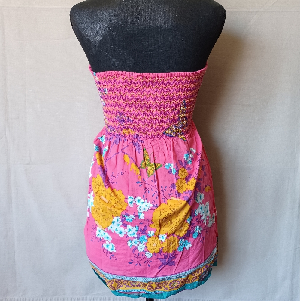 F21 Floral Smocked Tunic - Picture 5 of 7